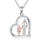 YFN Daughter Gifts from Dad 925 Sterling Silver Daughters Heart Necklace Birthday Christmas - color: Silver-Daughter Necklace Jewelry