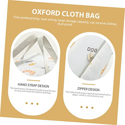 Holibanna 2pcs Oxford Fabric Storage Bags Large Capacity Clothing Organizers for Travel Home Durable and Space-saving Design for Quilts and Clothing Cute Design Medium Extra Large