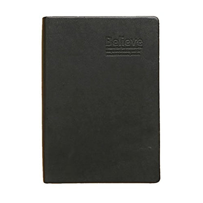 RUIXIA Blank Page A5 Notebook Super Thick 240 Sheets Sketch Book with PU Leather Cover 100GSM Paper Notepad No Lines Journal Drawing Memo Writing Pad Diary for Study Working Travelling, Black Gold - color: Black with Gold Edge