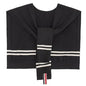 WaJuemy Sweater Shawl Wraps for Women Sweater Knitted Knotted Shawls Travel Casual Scarf Cape Shoulder Tops Fashion Wrap - color: Black 2stripe 31