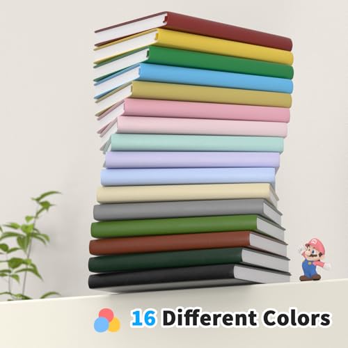 Oucaru Lined Journal Notebook, 8 Pack, 180 Pages, A5 Journals for Writing, 100 GSM Thick Paper, Small Notebooks Daily Journal for Women Men Work, Business, School, Travel Supplies - color: Red