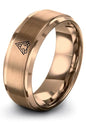 Gift for Yoga Fan - Yoga Meditation Ring - Flat Dome Bevel - Band - Men Women - Brushed Polished - Tungsten - Personalized Custom Engraving - 8mm - Anniversary Wedding - Yellow Rose Gold Silver - color: 10 - Rose Gold Tungsten