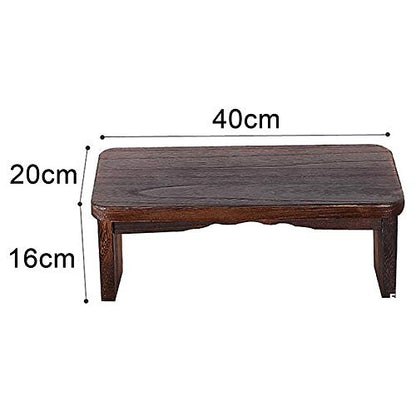 Wooden Meditation Bench (18x8x6in), Foldable & Ergonomic Meditation Stool, Sturdy Prayer Bench, Comfortable for Kneeling or Sitting, Perfect for Deeper & Longer Meditation