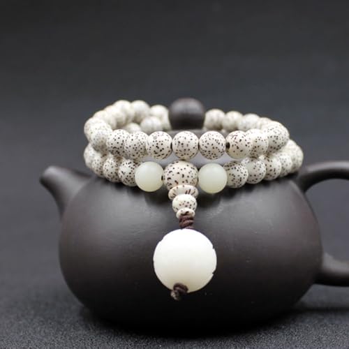Natural Star Moon Bodhi Bracelet for Women Men Double-loop Winding Star Moon Bead Bracelet Meditatioon Healing Anxiety Relief Energy Buddha Bead Bracelets Birthday Gift - color: Bodhi 27