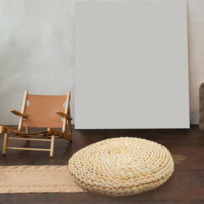 SOLUSTRE Handmade Corn Bran Seat Mat Eco-Friendly Meditation Pad Decorative Yoga Mat for Home