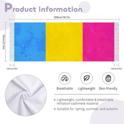 Big Oversized Long Scarves Pashmina Shawl Wrap Women gifts - color: Picture (660)