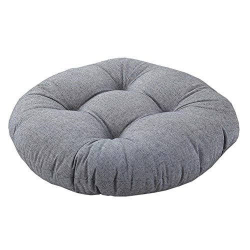 FANCY PUMPKIN Round Sitting Chair Cushion Thicken Seat Cushion Large Floor Pillow, A - color: Dark Gray
