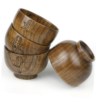ORFOFE Water Rice Wooden Bowl Altar Decorations Occultism Worship Storage Bowl Adornment Multi-functional