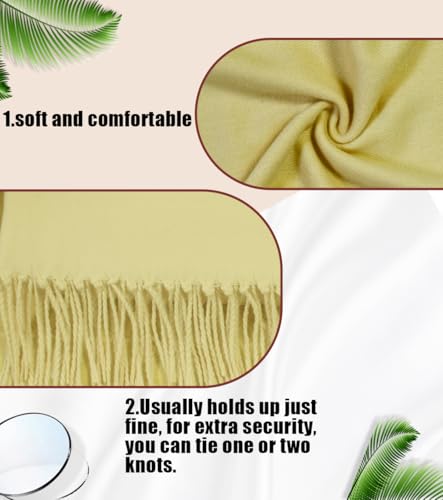 Winter Soft Long Scarf, Pashmina Shawls and Wraps, Warm Large Scarves for Men Women Evening Dress Wedding - color: Beige