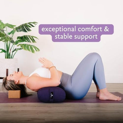 Hugger Mugger Standard Yoga Bolster - Firm, Supportive, Handmade, Durable - color: Olive