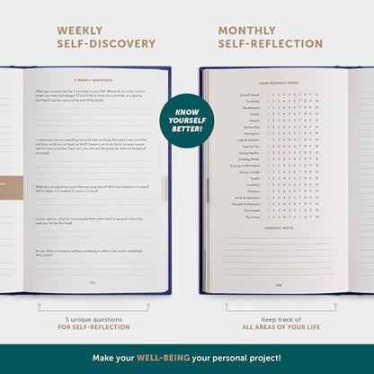 6-Minute Diary – 3-Million-User Gratitude Journal for Women & Men with Prompts – Guided Self Care Book Based on Positive Psychology – Daily Manifestation - color: Night Sky