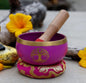Tree Of Life Singing Bowl Complete Set ~ For Meditation, Yoga, Spiritual Healing and Mindfulness (Pink) - color: Pink