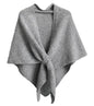 Shawl Wraps For Women,Womens Knitted Knotted Shawls Wool Cashmere Shoulder Top Sweater Shawl Scarf for Fall Winter - color: Gray