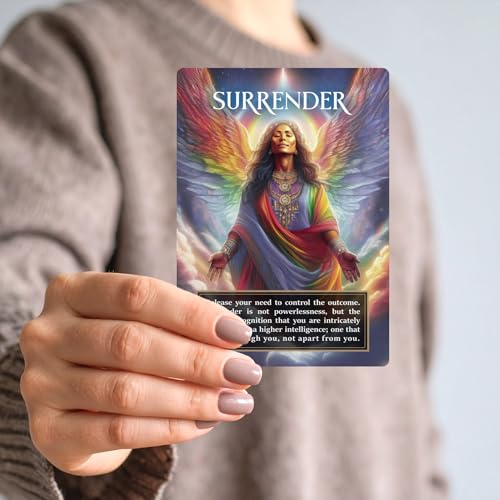 Angel Signs: A Divine Guidance Oracle with Angel Numbers by River Aether - Deck of 66 Inspirational Angelic Tarot Oracle Cards with Keywords and Meanings on Them