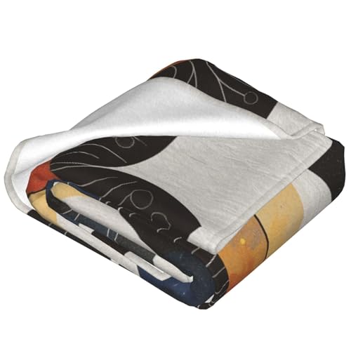 Yoga Meditation Printed Flannel Throw Blanket, Plush Warm Sofa Throw Blanket for Couch, Bed, Travel, Camping, Cinema 60x50 Inch - size: 60x50 Inch