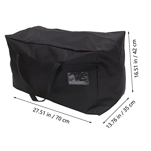 Luxshiny Large Waterproof Storage Bag for Moving and Organizing Clothes Bedding and Quilts Heavy Duty Oxford Fabric with Handles for Travel and Home Use