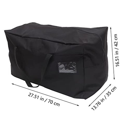 Luxshiny Large Waterproof Storage Bag for Moving and Organizing Clothes Bedding and Quilts Heavy Duty Oxford Fabric with Handles for Travel and Home Use