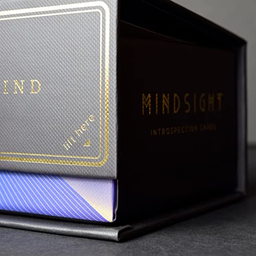 Mindsight: Introspection Cards - 81 Exercises for Self-Awareness, Philosophical Conversation, and Life Affirmation, Daily Positive Affirmations, Guided Mindfulness Journal with Prompts for Men & Women