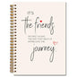 JINYO Gifts for Friends Notebook, Friendship Gifts for Women Friends Journal, BFF Bestie Soul Sister Gift for Women Spiral Notebook 5.5x8.3 Inch - color: white Friendship Notebook