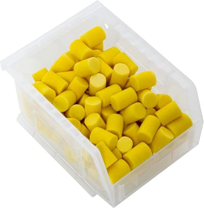 Akro-Mils 30210 AkroBins Plastic Storage Bins, Space-Saving Stackable Bins for Garage, Pantry, Craft Organization, 5" x 4" x 3", Clear, 24-Pack - color: Clear