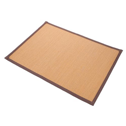 Cabilock Woven Meditation Cushion Mat Natural Bamboo Floor Pad for Comfortable Sitting Thick for Yoga Home and Meditation Activities