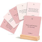 Badass Affirmation Cards | 55 Daily Motivational and Inspirational Cards, Office Decor Desk Sign Gifts for Coworker, Boss, Employees, Friends, Social Worker, with Display Stand