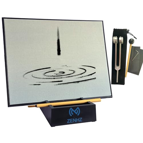 ZENHZ Zen Buddha Water Painting Board with OM 136.1 Hz Tuning Fork – Mindfulness & Meditation Kit for Stress Relief, Relaxation, Calligraphy Practice, and Sound Therapy, Unique Gift