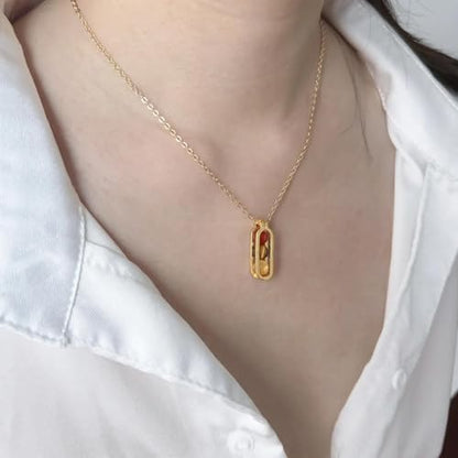 Natural Crystal Necklace Gift for New Beginnings, Crystals and Healing Stones Necklace for Anxiety Relief, Encourage Gift For Women, Mum, Natural Genuine Gemstone, Cheer Up - color: Gold, style: New Beginnings