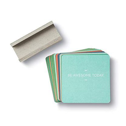 Motto of the Day Card Set by Compendium: 76 unique and inspiring statements with a desktop stand - color: Motto of the Day Card Set
