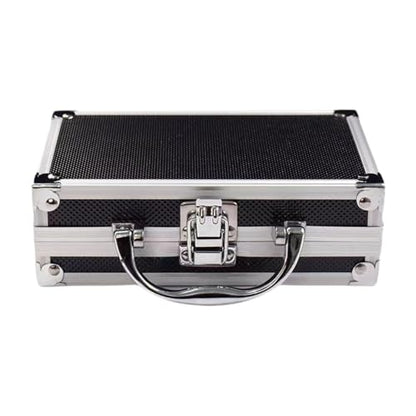 Aluminum Briefcase Aluminum Alloy Carrying Case, Metal Briefcase, Small Hard Container Tool Box Portable for Tools Traval Toys