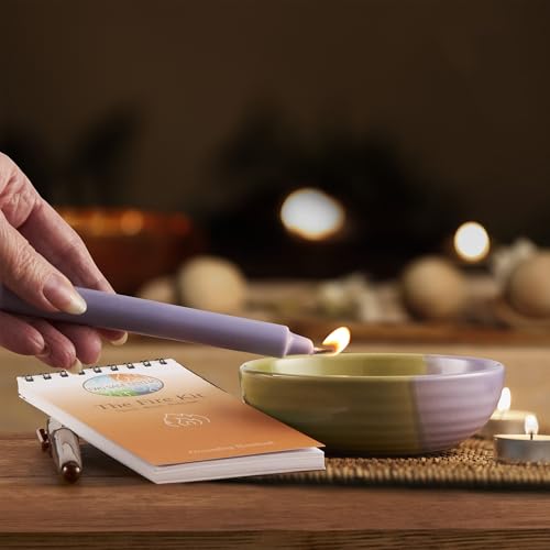 The Fire Kit - Burn Negative Thoughts for Stress Relief and Healing - Give the Gift of Peace of Mind - Self Care Kit By Two Sage Sisters