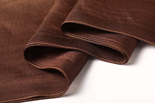 WINCESS.YU Women Gradient Scarf Long Shawls and Wraps Fashion Plain Pashmina Formal Scarf - color: Coffee Gradient