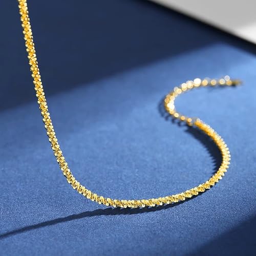 Dainty Adjustable Bracelet for Women - 14K Gold Plated Stackable Link Chain, Minimalist Simple Jewelry Gift