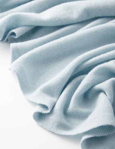 Soft Cashmere Blend Wrap Chic Scarf Stole for Women Wayfarer Travel Extra Large 87"x28" - color: Sky Grey