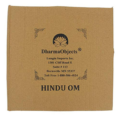 DharmaObjects Handcrafted Wooden Om Wall Decor Hanging Art - color: OM WHITE