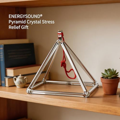 Sound Healing Quartz Clear Crystal Singing Pyramid 4 inch -Healing Musical Instrument