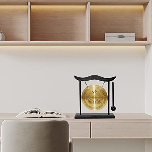 Hooshing Feng Shui Gong Brass Desktop Zen Art Home Decor Housewarming Congratulatory Blessing Gift - style: Double Dragon