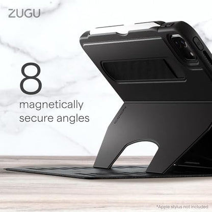 ZUGU Case iPad Pro 11 Inch Case Lighter Version, 1st/2nd/3rd/4th Generation 2018/2020/2021/2022, Slim Protective Cover, Wireless Apple Charging, Convenient Magnetic Stand. Sleep/Wake, Stealth Black - color: Stealth Black – Lighter Version