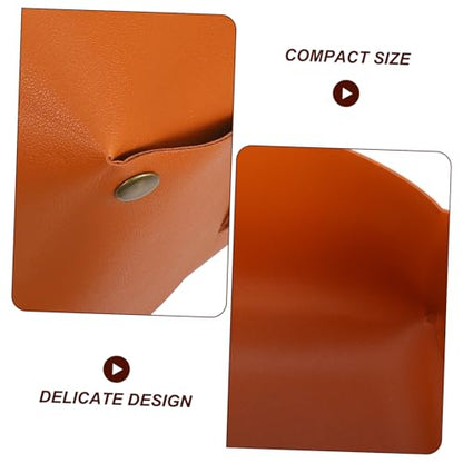 PRETYZOOM Decorative Storage Box Pu Leather Tray Foldable Bins for Makeup Entryway Tabletop Bedside Organizer