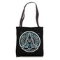 Serene Lotus Pose Meditation Artistic Mandala Yoga Tote Bag