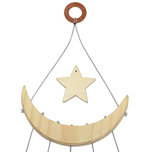 rockcloud Agate Slices Geode Wind Chime Home Garden Decoration Figurine - color: Deep Blue