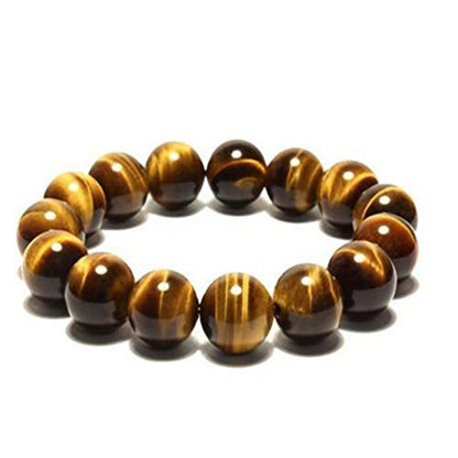 OUGWA 10mm Tiger Eye Beads Tibetan Buddhist Prayer Mala Bracelet