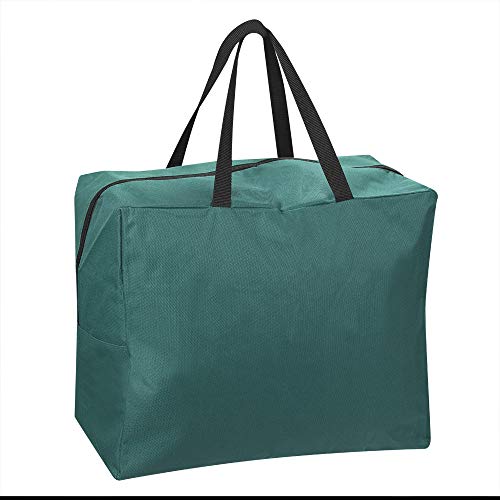 ProPik Christmas Ornaments Accessories Storage Bag Tear-proof Polyester Material 15” X 9.8” X 18.1” with Handles and Full Length Zipper (Green) - color: Green