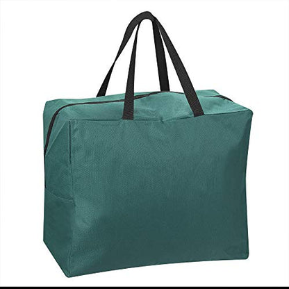 ProPik Christmas Ornaments Accessories Storage Bag Tear-proof Polyester Material 15” X 9.8” X 18.1” with Handles and Full Length Zipper (Green) - color: Green