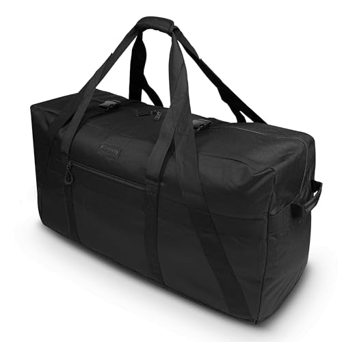 130L 35" Heavy Duty Extra Large Duffle with Upgrade Zipper, Durable & Water Resistant. Perfect as Camping Bag Travel Storage Tent Storage Sports Equipment Bag For Coaches & More