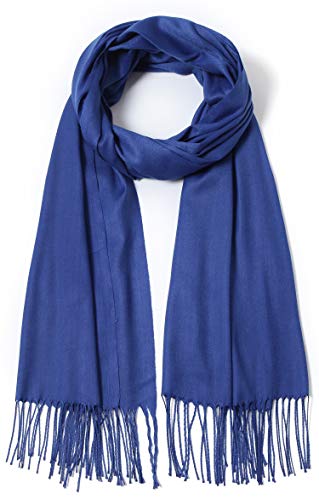 Cindy & Wendy Pashmina Shawls and Wraps Scarf for Women Soft Large Winter Shawl for Evening Dress Wedding Party - color: Royal