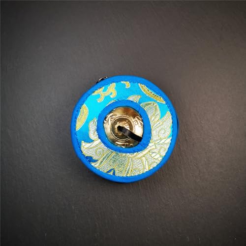 Tibetan Tingsha Bell Set - Tibetan Cymbals - for Sound Healing, Yoga, Meditation, and Mindfulness,Handmade in Nepal,Made of Bronze,Om Mantra Pattern,9cm/3.5 inch - color: 13-Bronze-Om-9cm