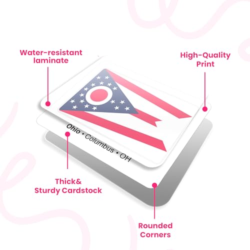 Menique U.S. States Flags Memory Matching Game – 100 Cards (50 Pairs) – Learn State Flags, Capitals & Abbreviations – Educational Card Game for Kids and Adults - style: U.S. States Flags