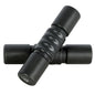 RANMING Twist Shaker ABS Double Row Shakers Percussion Instruments Medium Volume Latin Percussion Instruments for Accompaniment, Studio, Band, Drummers (Black)