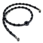 Healing Stress Anxiety Meditation Grounding Energy Gemstone Necklace Series - color: Healing Gemstone Necklace Series-Natural Black Agate -6mm 18 inch- Stone